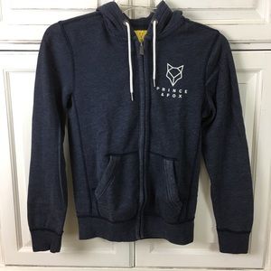 Prince & Fox Full Zip Hoodie Row Navy XS Graphic
